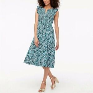 J Crew Floral Smocked Dress
